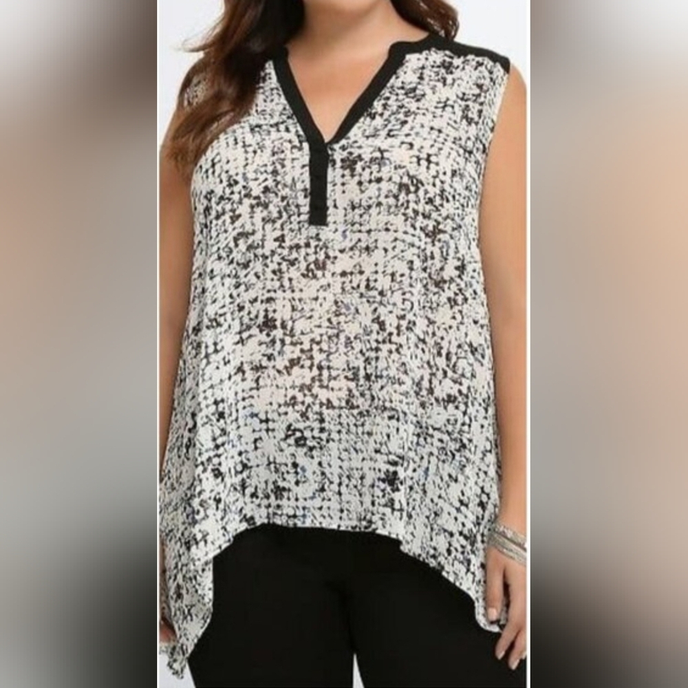 Torrid Sheer Sleeveless Blouse